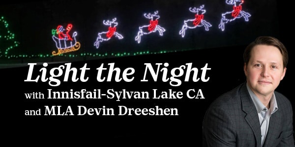 Light the Night with MLA Devin Dreeshen at Discovery Wildlife Park