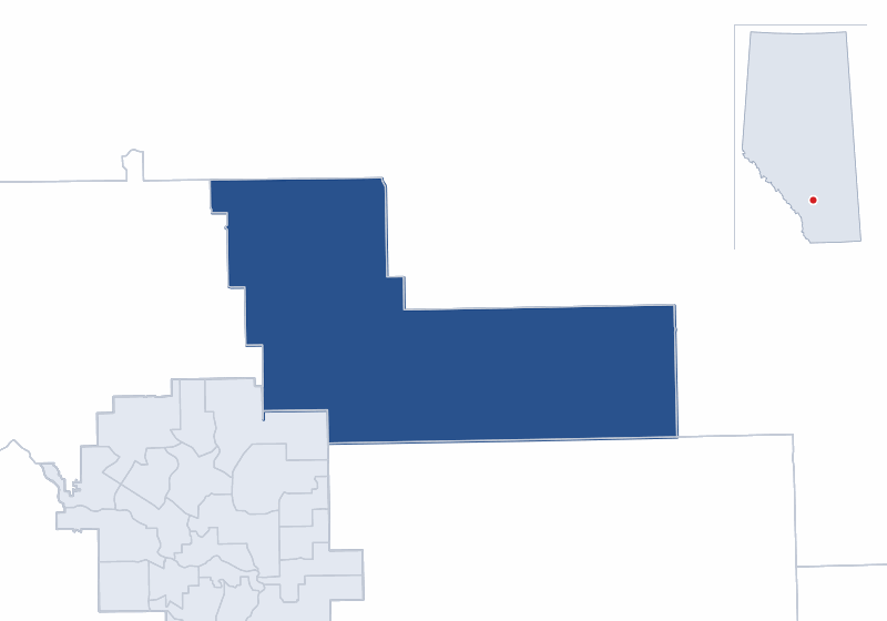 Map of the Airdrie-East electoral division