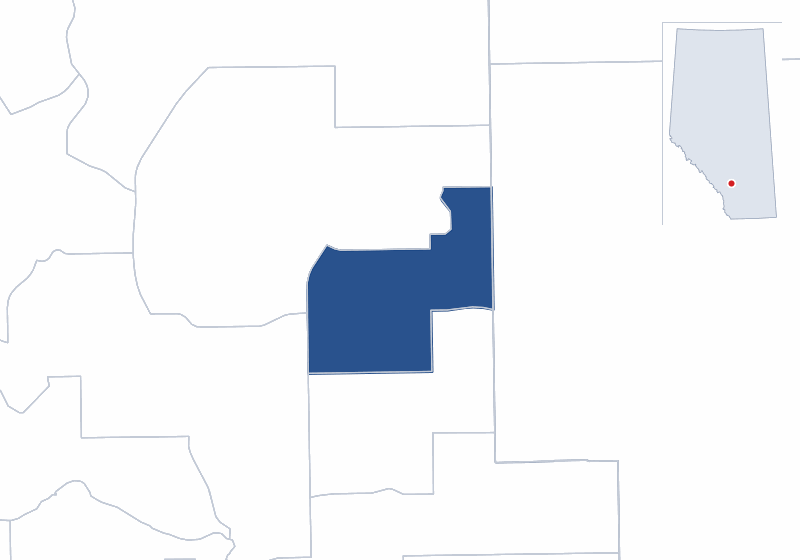 Map of the Calgary-Falconridge electoral division