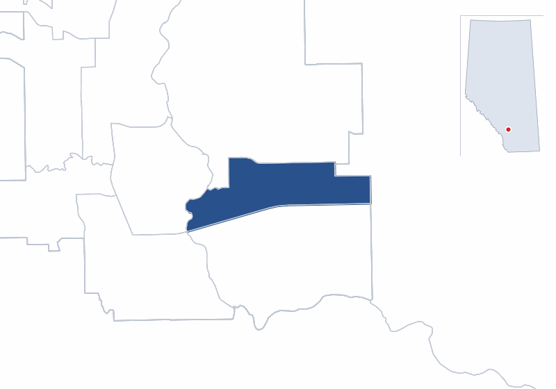 Map of the Calgary-Hays electoral division
