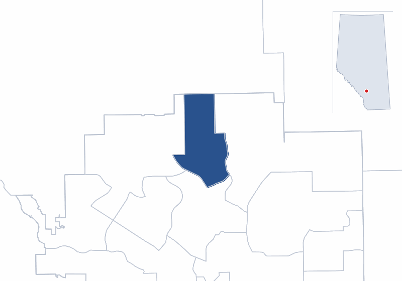 Map of the Calgary-North electoral division