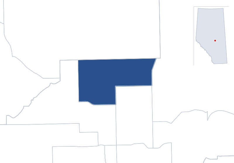 Map of the Edmonton-Castle Downs electoral division