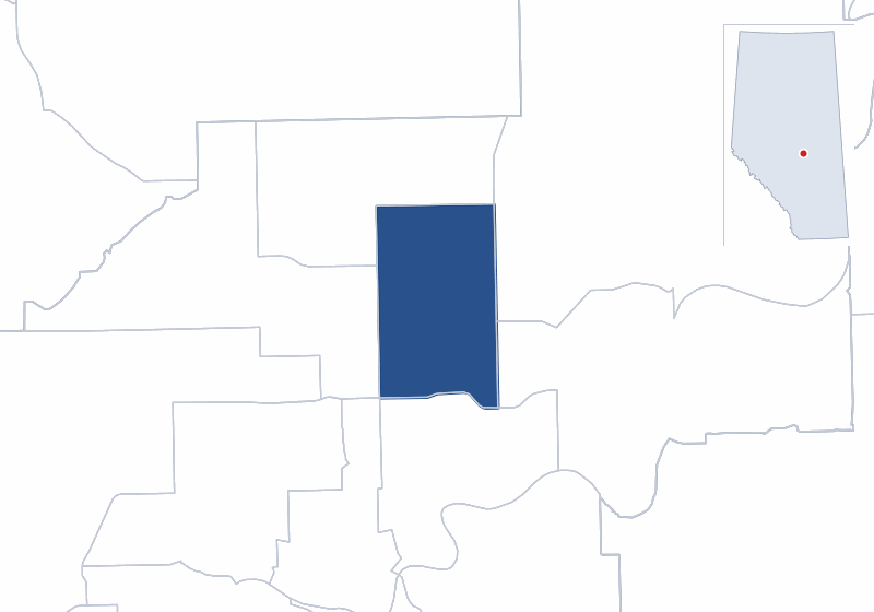 Map of the Edmonton-Decore electoral division