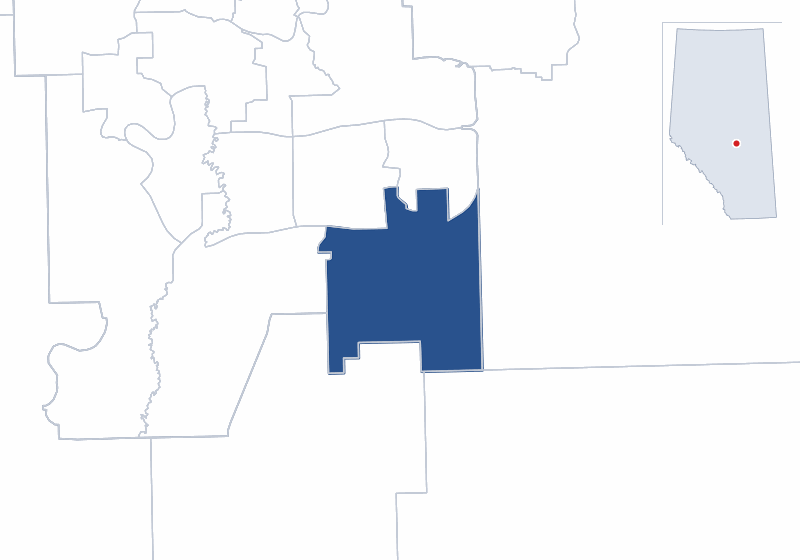 Map of the Edmonton-Ellerslie electoral division