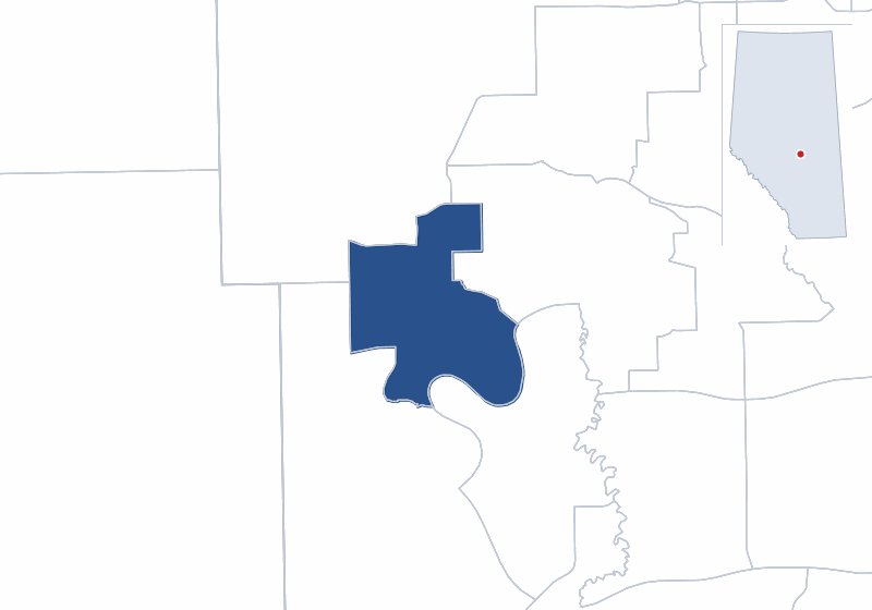 Map of the Edmonton-McClung electoral division