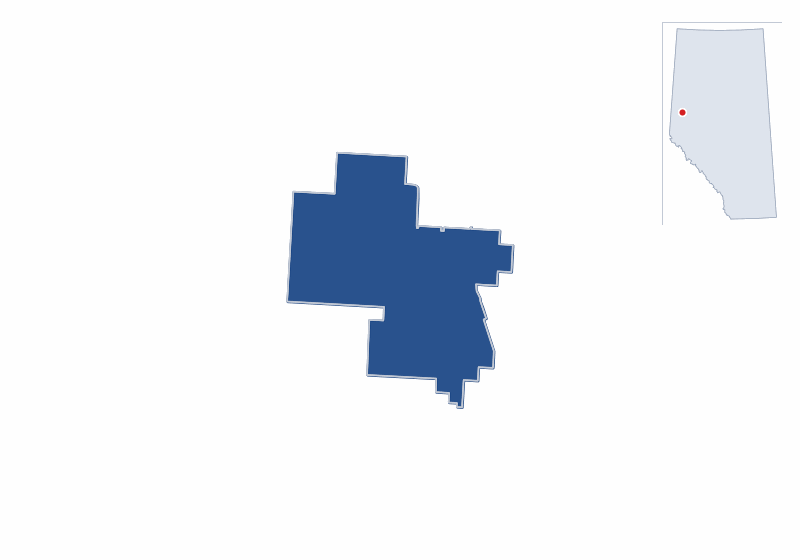 Map of the Grande Prairie electoral division