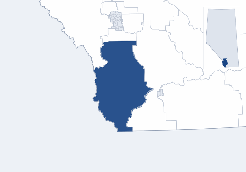 Map of the Livingstone-Macleod electoral division