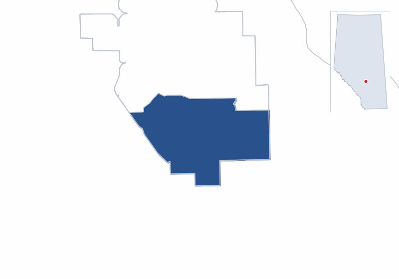 Map of the Red Deer-South electoral division
